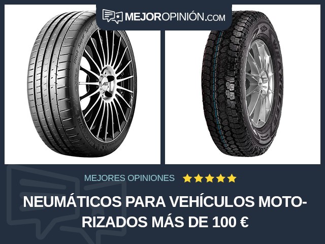 Neumáticos para vehículos motorizados Más de 100 €