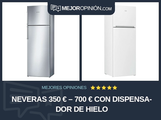 Neveras 350 € – 700 € Con dispensador de hielo