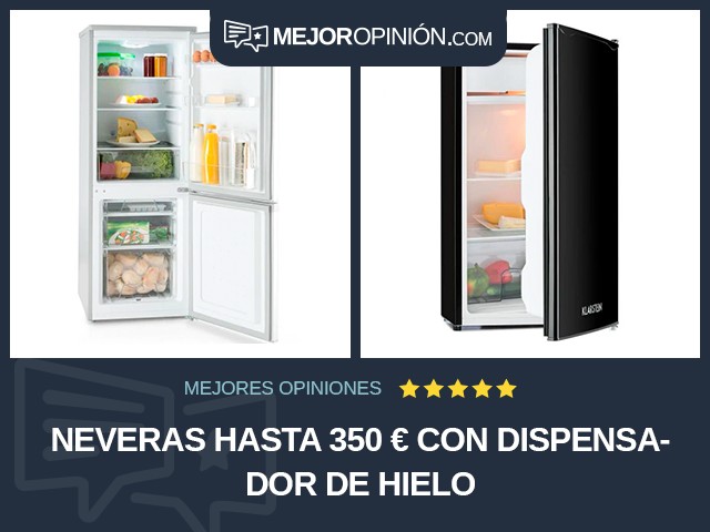 Neveras Hasta 350 € Con dispensador de hielo