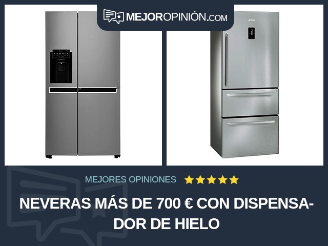 Neveras Más de 700 € Con dispensador de hielo