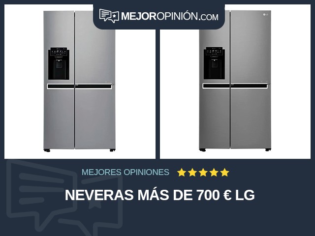 Neveras Más de 700 € LG