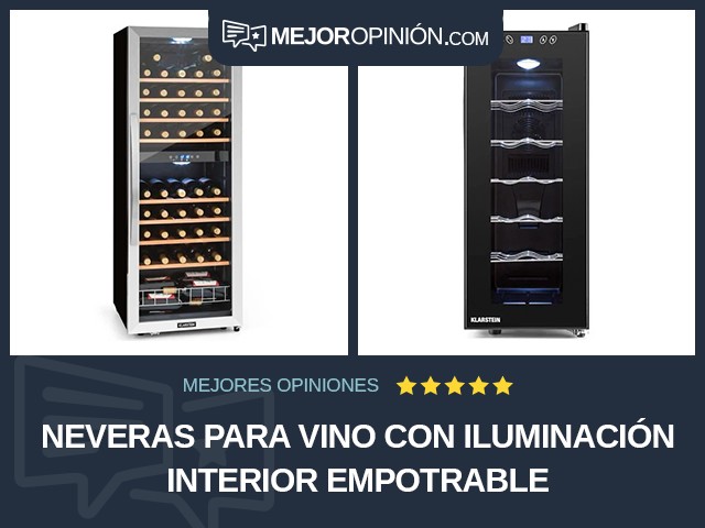 Neveras para vino Con iluminación interior Empotrable