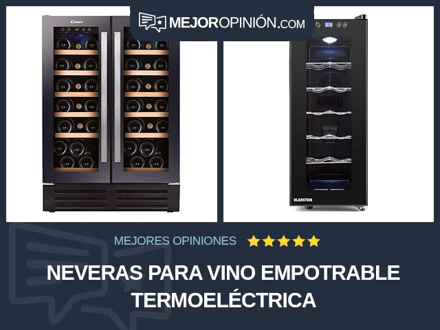 Neveras para vino Empotrable Termoeléctrica