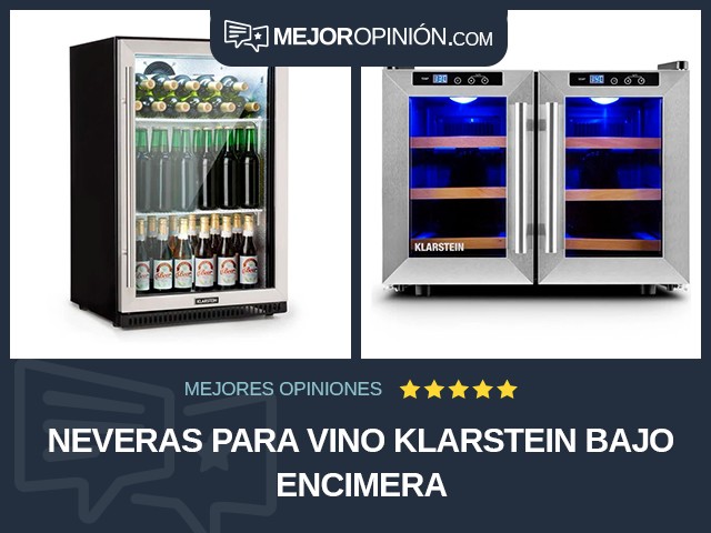 Neveras para vino Klarstein Bajo encimera