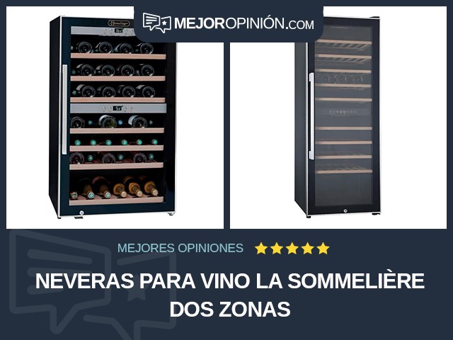 Neveras para vino La Sommelière Dos zonas