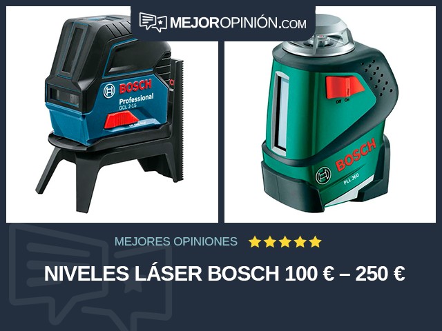 Niveles láser Bosch 100 € – 250 €