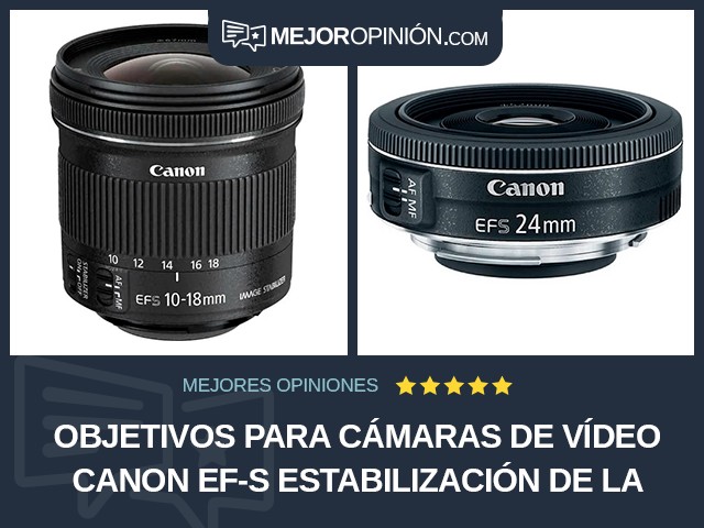 Objetivos para cámaras de vídeo Canon EF-S Estabilización de la imagen