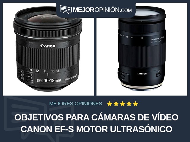 Objetivos para cámaras de vídeo Canon EF-S Motor ultrasónico