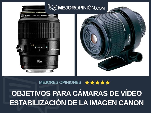 Objetivos para cámaras de vídeo Estabilización de la imagen Canon EF