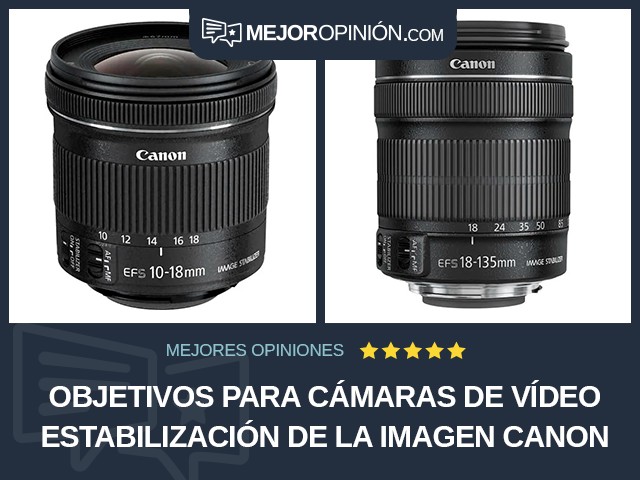 Objetivos para cámaras de vídeo Estabilización de la imagen Canon