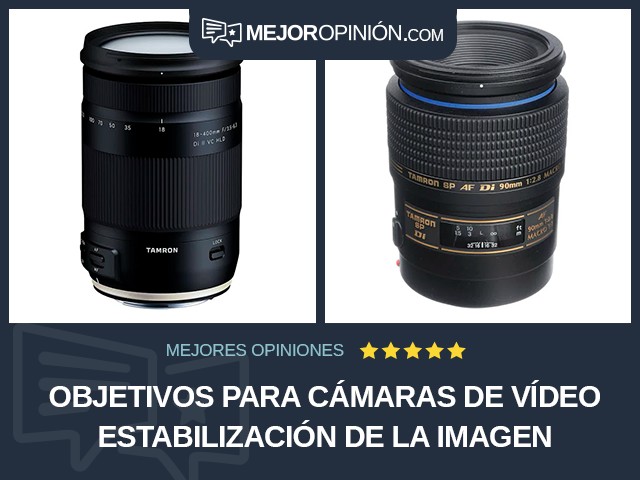 Objetivos para cámaras de vídeo Estabilización de la imagen Tamron