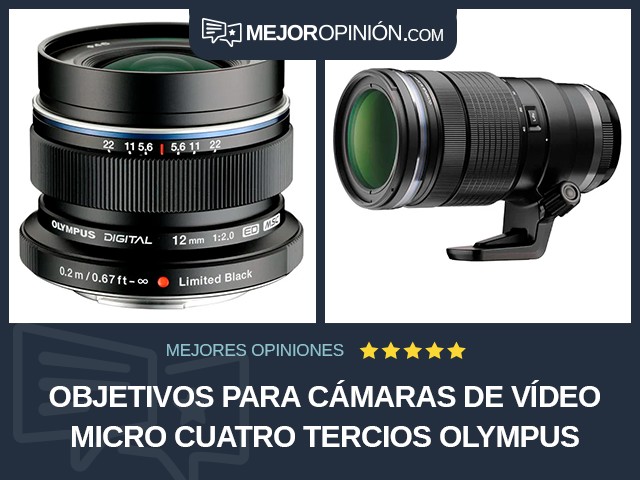 Objetivos para cámaras de vídeo Micro Cuatro Tercios Olympus