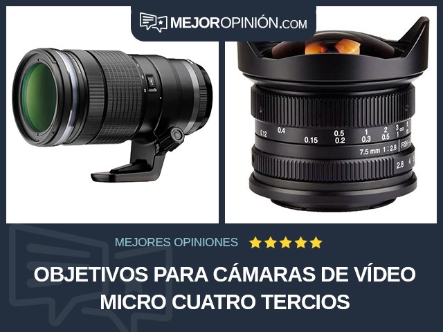 Objetivos para cámaras de vídeo Micro Cuatro Tercios