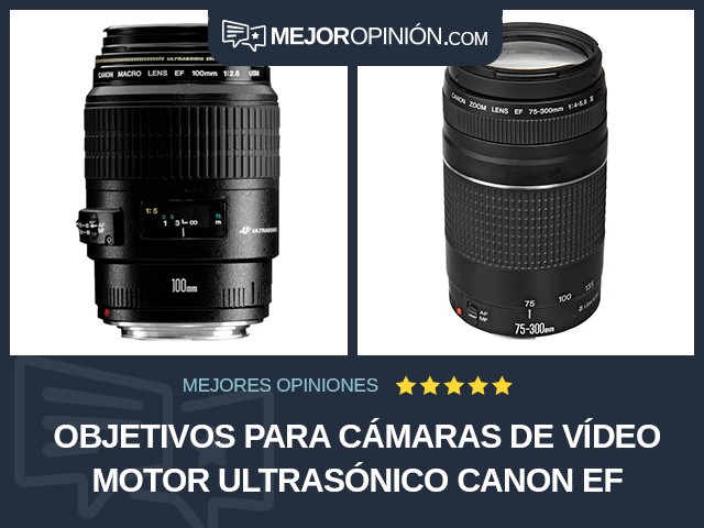 Objetivos para cámaras de vídeo Motor ultrasónico Canon EF