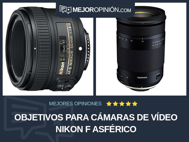 Objetivos para cámaras de vídeo Nikon F Asférico