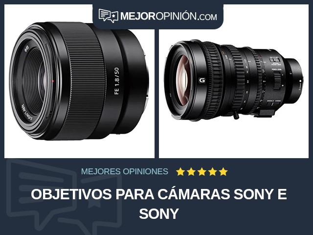 Objetivos para cámaras Sony E Sony