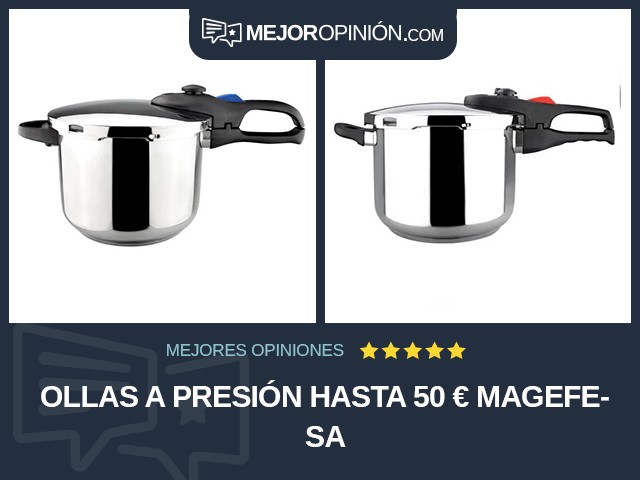 Ollas a presión Hasta 50 € Magefesa