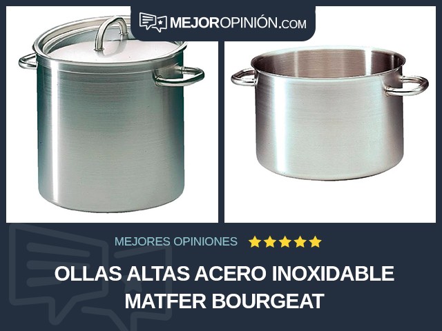 Ollas altas Acero inoxidable Matfer Bourgeat