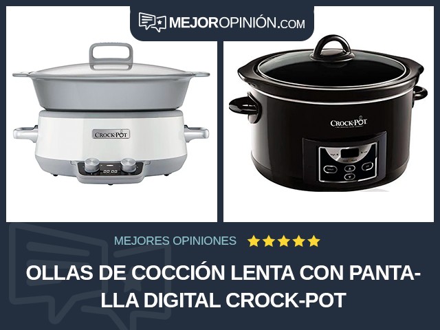 Ollas de cocción lenta Con pantalla digital Crock-Pot