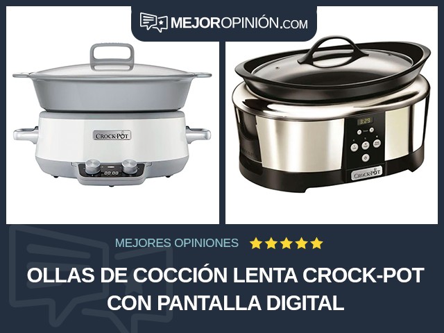 Ollas de cocción lenta Crock-Pot Con pantalla digital