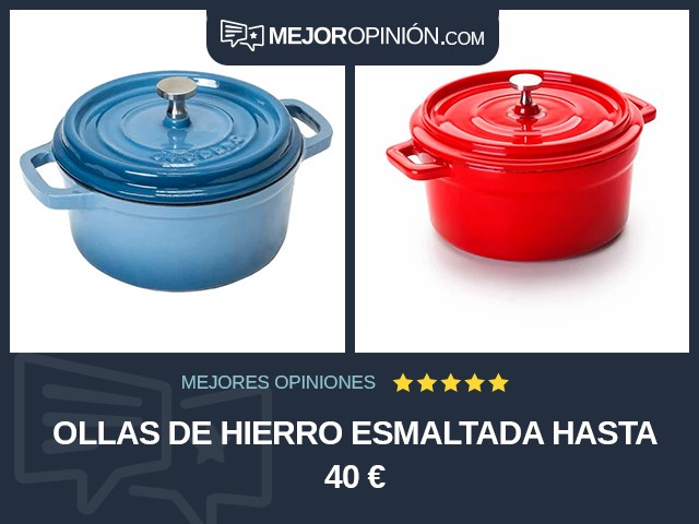 Ollas de hierro Esmaltada Hasta 40 €