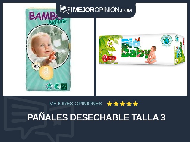 Pañales Desechable Talla 3