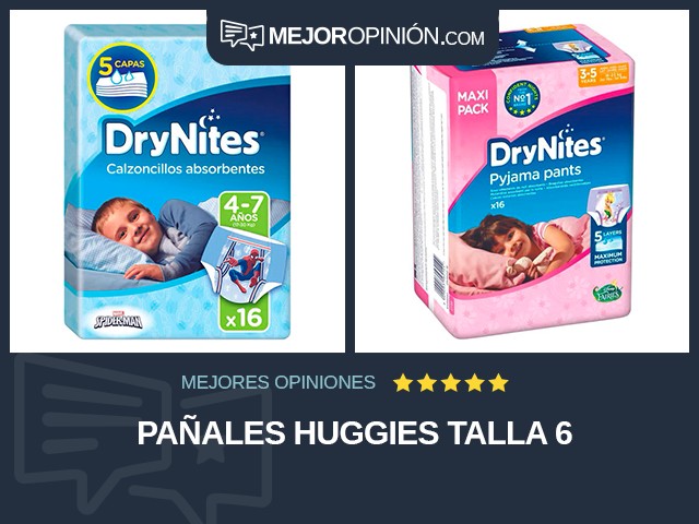 Pañales Huggies Talla 6