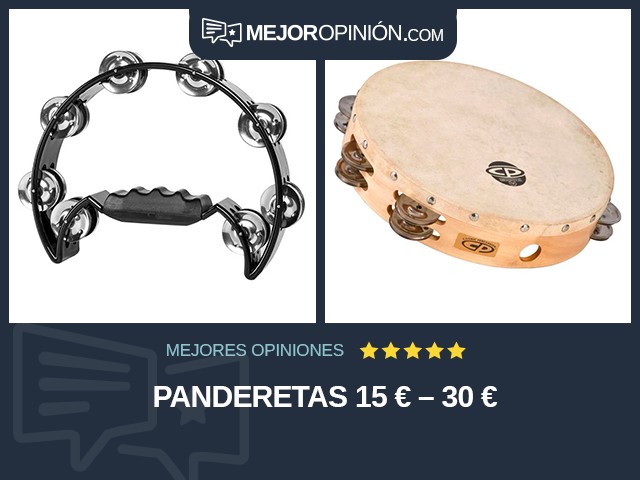 Panderetas 15 € – 30 €