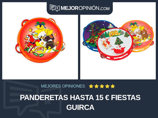 Panderetas Hasta 15 € Fiestas Guirca