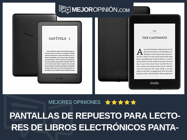 Pantallas de repuesto para lectores de libros electrónicos Pantalla táctil