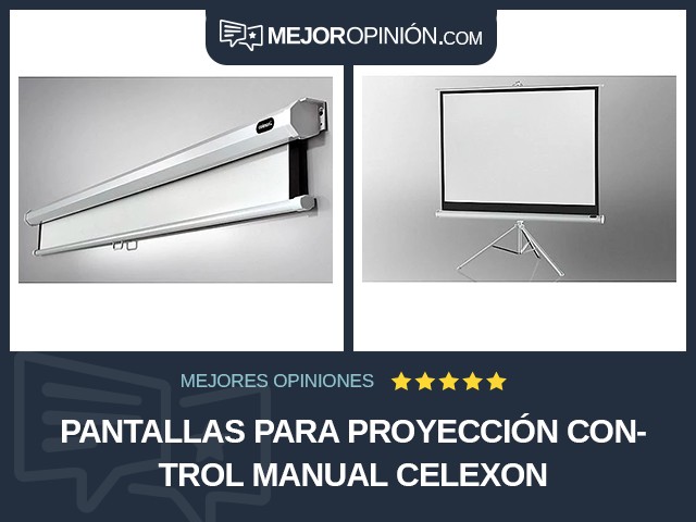 Pantallas para proyección Control manual celexon