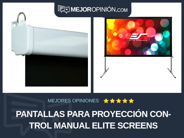 Pantallas para proyección Control manual Elite Screens