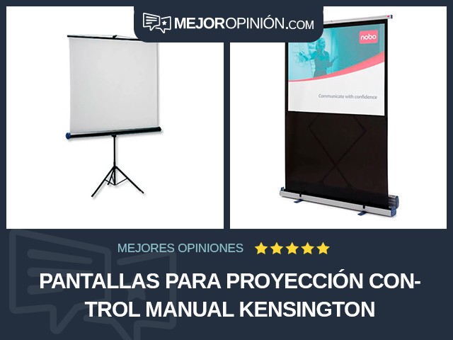 Pantallas para proyección Control manual Kensington