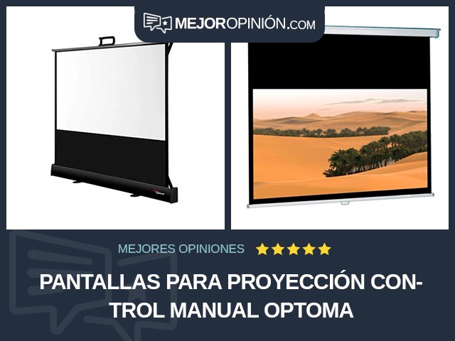 Pantallas para proyección Control manual Optoma