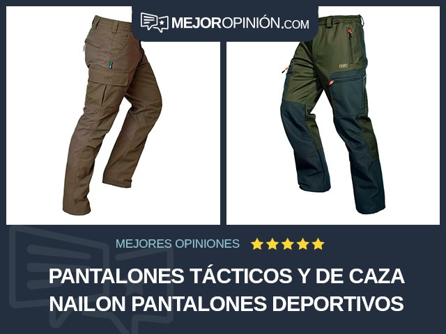 Pantalones tácticos y de caza Nailon Pantalones deportivos