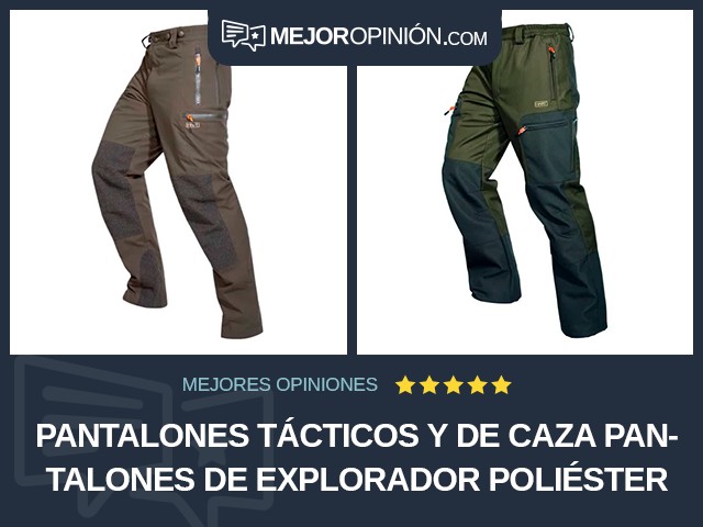 Pantalones tácticos y de caza Pantalones de explorador Poliéster