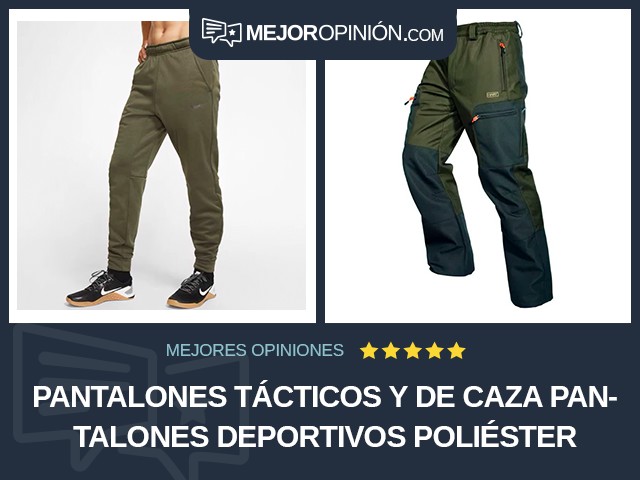 Pantalones tácticos y de caza Pantalones deportivos Poliéster