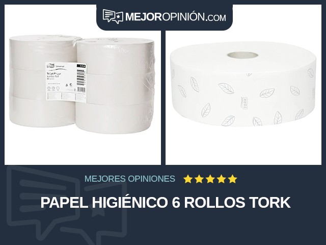 Papel higiénico 6 rollos Tork