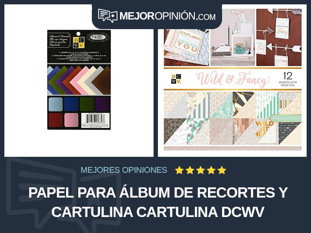 Papel para álbum de recortes y cartulina Cartulina Dcwv