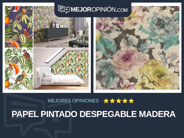 Papel pintado Despegable Madera