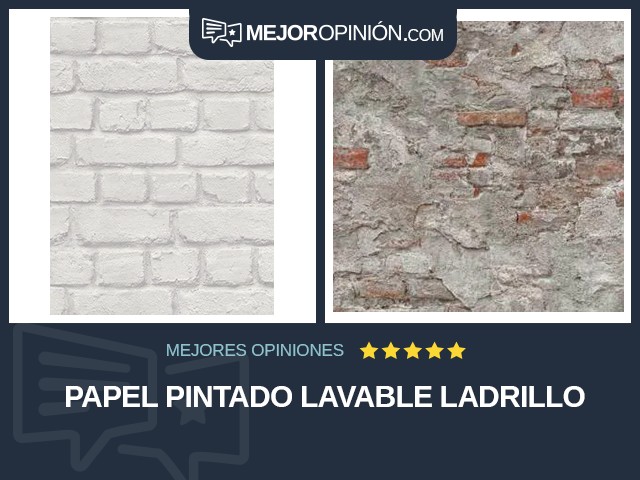 Papel pintado Lavable Ladrillo