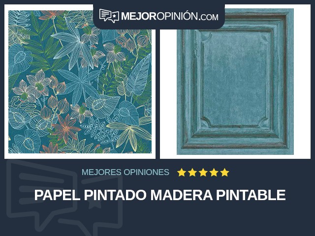 Papel pintado Madera Pintable