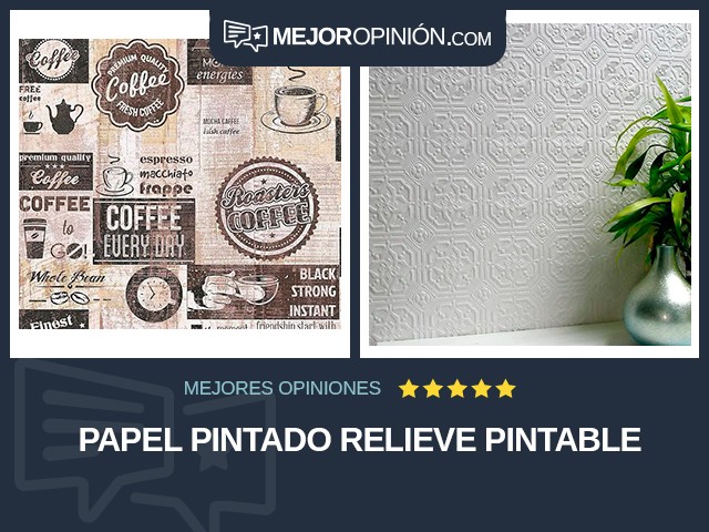 Papel pintado Relieve Pintable