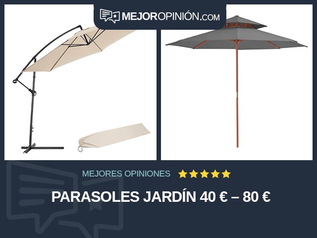 Parasoles Jardín 40 € – 80 €