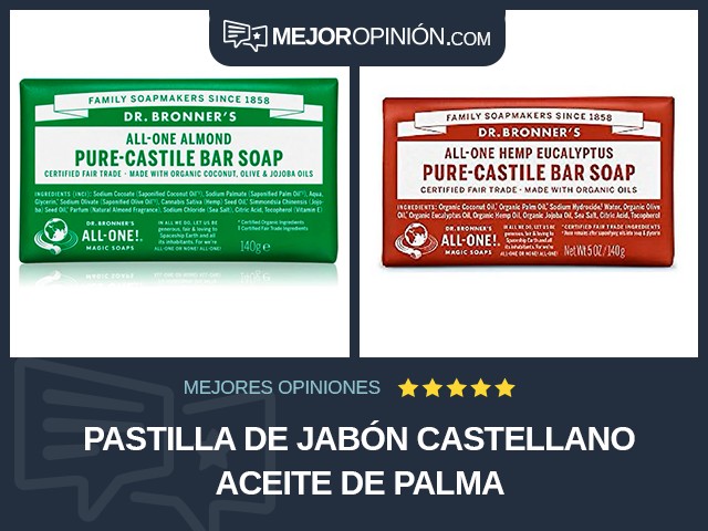 Pastilla de jabón Castellano Aceite de palma