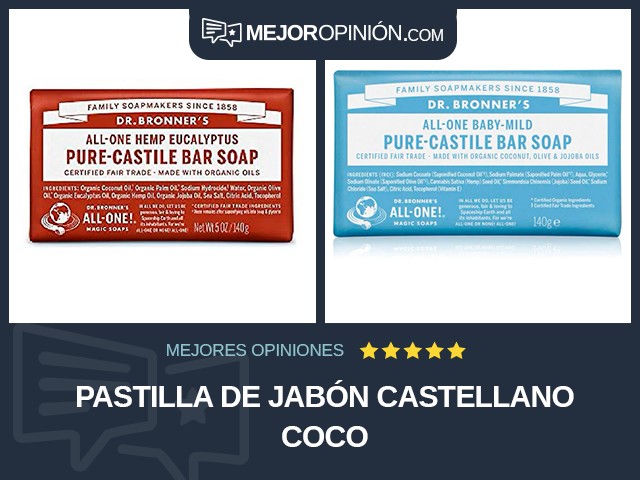 Pastilla de jabón Castellano Coco