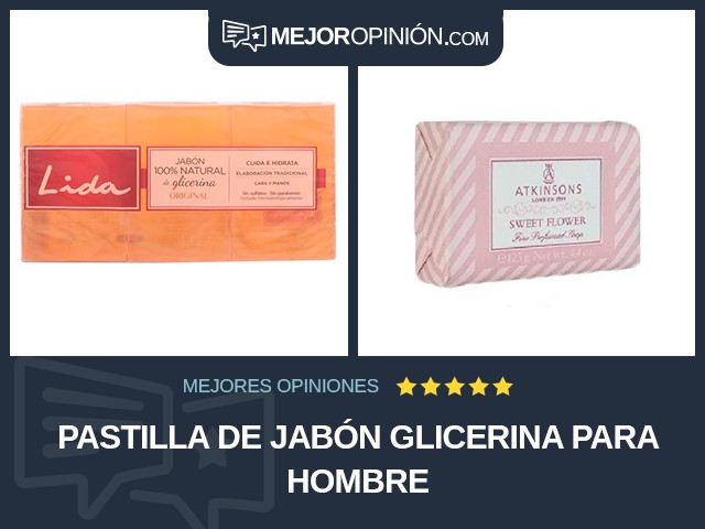 Pastilla de jabón Glicerina Para hombre