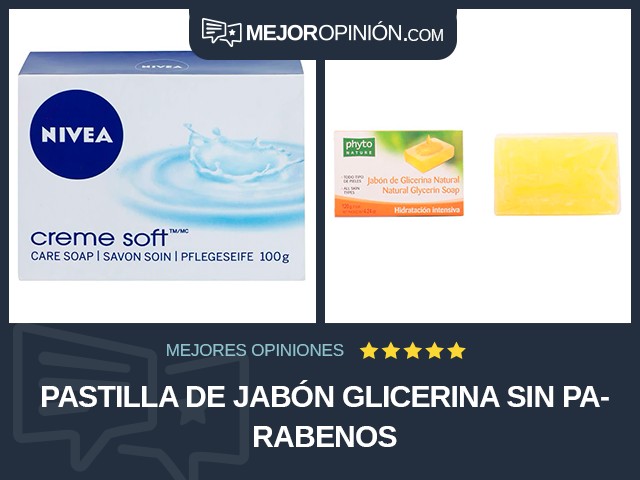 Pastilla de jabón Glicerina Sin parabenos