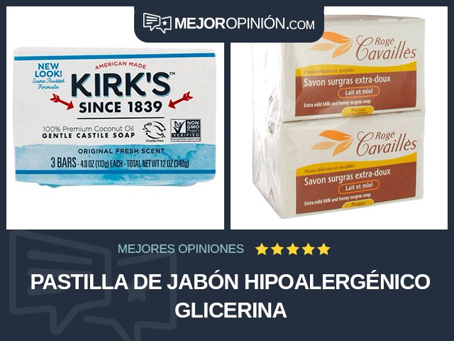 Pastilla de jabón Hipoalergénico Glicerina