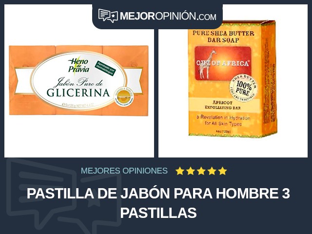 Pastilla de jabón Para hombre 3 pastillas